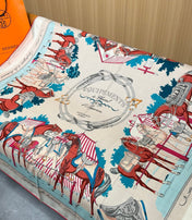 HERMES 26S SCARF 140 IN CASHMERE AND SILK 305965
