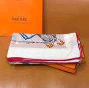 HERMES 26S SCARF 140 IN CASHMERE AND SILK 305965