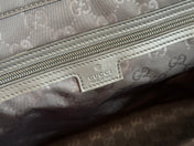 WEB STRIPE-STRAP TOTE BAG 45 IN BLACK CANVAS
