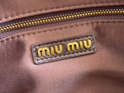 ARCADIE MATELASSÉ BAG 24 IN CHESTNUT BROWN LAMBSKIN GOLD HARDWARE