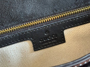 MEDIUM BLONDIE SHOULDER BAG 26.5 IN BLACK PATENT CALFSKIN