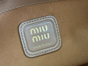 JOIE HAND BAG 32 IN BRUNETTE BROWN SHINY LAMBSKIN