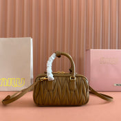 ARCADIE MINI BAG 19 CARAMEL IN MATELASSÉ NAPPA LEATHER