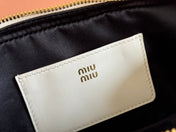 ARCADIE BAG 19 WHITE IN CALFSKIN GOLD HARDWARE