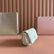 MATELASSÉ NAPPA LEATHER MINI BAG 18 WHITE