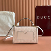 GUCCI 26S PADLOCK BAG 26 IN LIGHT PINK EMBOSSED CALFSKIN