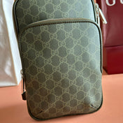 GUCCI 25S SHOULDER CROSSBODY BAG 18 CM IN MOSS GREEN CALFSKIN