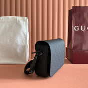 GUCCI 25S SUPREME MESSENGER BAG 26 CM IN BLACK CALFSKIN
