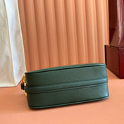 GUCCI 26S SHOULDER BAG 19 IN DARK GREEN CALFSKIN
