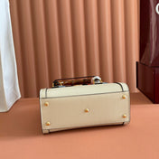 GUCCI 26S DIANA TOTE BAG 20 IN CREAM WHITE CALFSKIN