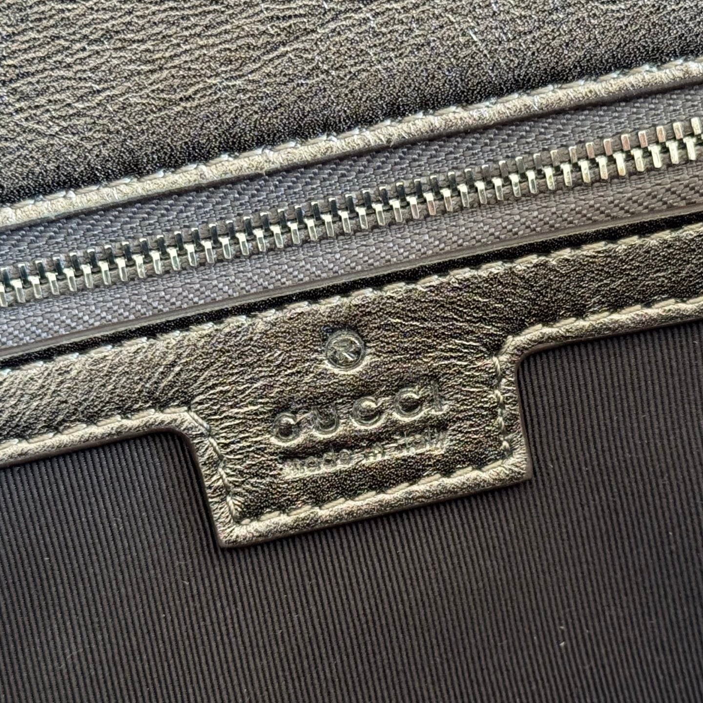 GUCCI 26S GG MARMONT BAG 26 IN WARM GRAY BROWN LAMBSKIN