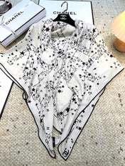 CHANEL 25S SCARF 140 CM IN CASHMERE SILK 943919
