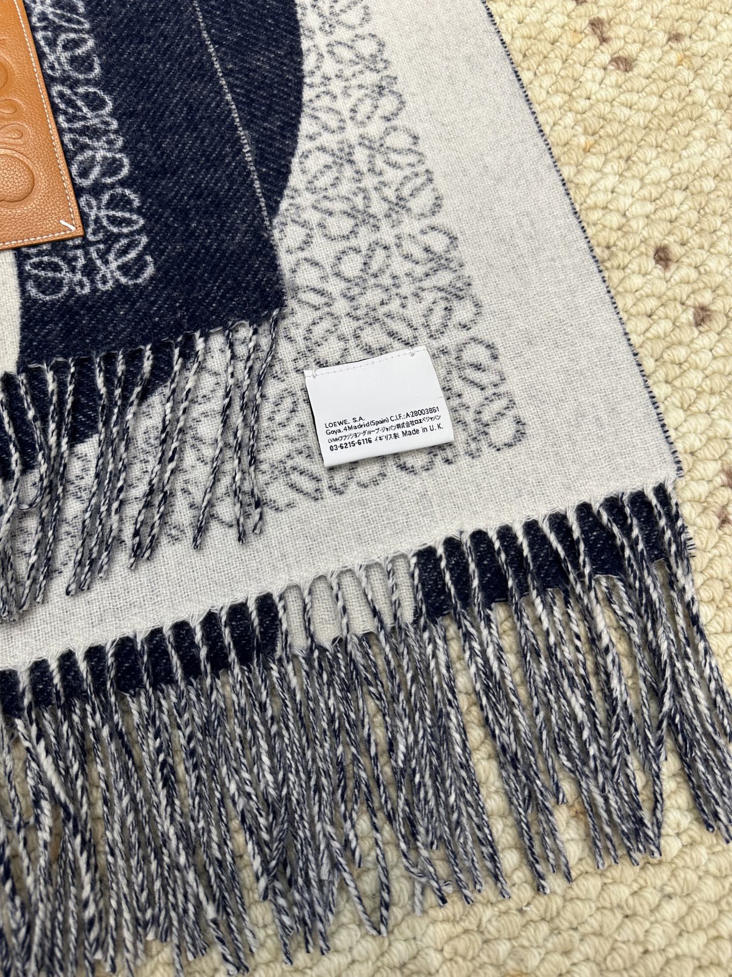 LOEWE 26S SCARF 140 IN CASHMERE 863981