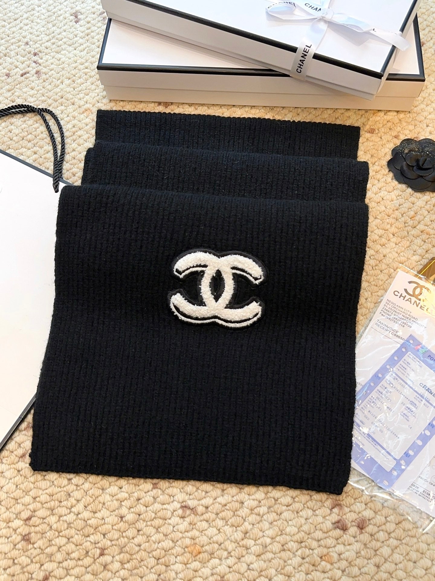 CHANEL 25S SCARF 175 IN CASHMERE 932230