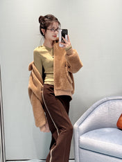MIUMIU FLEECE-LINED JACKET STYLE 725