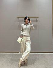 LP 26S CASHMERE POLO SWEATER 570
