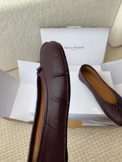 SL TABI BALLERINA FLAT WINE LAMBSKIN