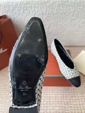 BALLET IN BLACK TWEED MIX LAMBSKIN