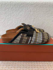 BUBBLE IN MULTICOLOR RAFFIA GOLD HARDWARE