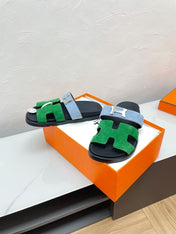 CHYPRE SANDAL OCEAN MIX SKY SUEDE WITH H BUCKLE