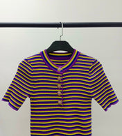 CHANEL 26S SHORT SLEEVE KNIT T-SHIRT STYLE 1226
