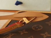 LV 25S SMALL CARRYALL BAG IN BROWN MONOGRAM CALFSKIN