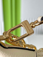 LOOP HOBO 38 CREMEMONOGRAM EMPREINTE LEATHER GOLD HARDWARE