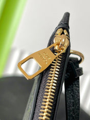 LOOP HOBO 38 BLACK MONOGRAM EMPREINTE LEATHER GOLD HARDWARE