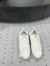TRAIL SNEAKER IN WHITE CALFSKIN