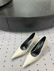 CLASSIC PUMPS 65MM IN CREAM LIZARD PATTERN CALFSKIN