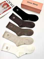 MIUMIU 26S CREW SOCKS 405367 (1 BOX)