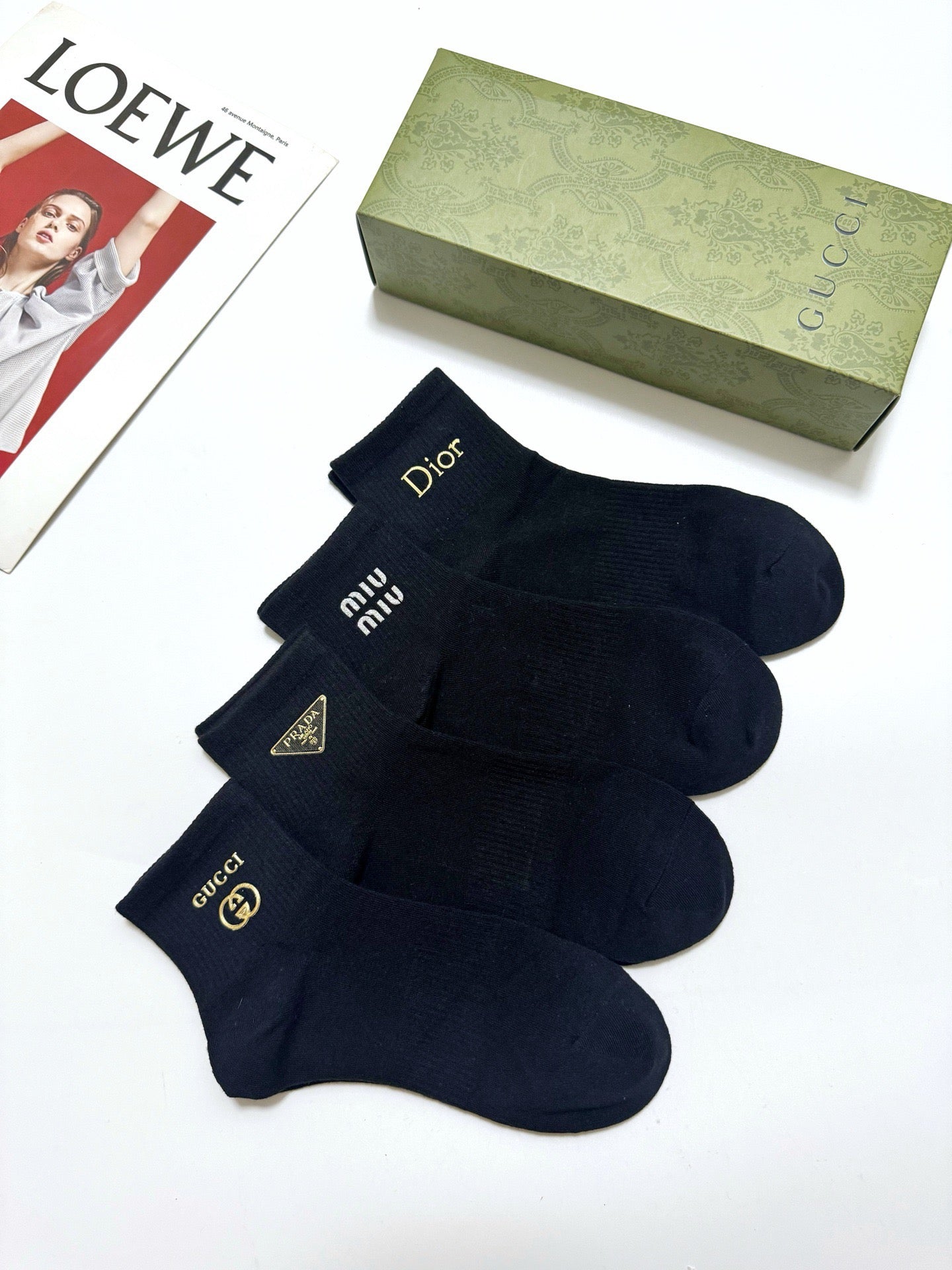 DIOR 26S ANKLE SOCKS 408739 (1 BOX)