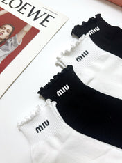 MIUMIU 26S ANKLE SOCKS 410298 (1 BOX)