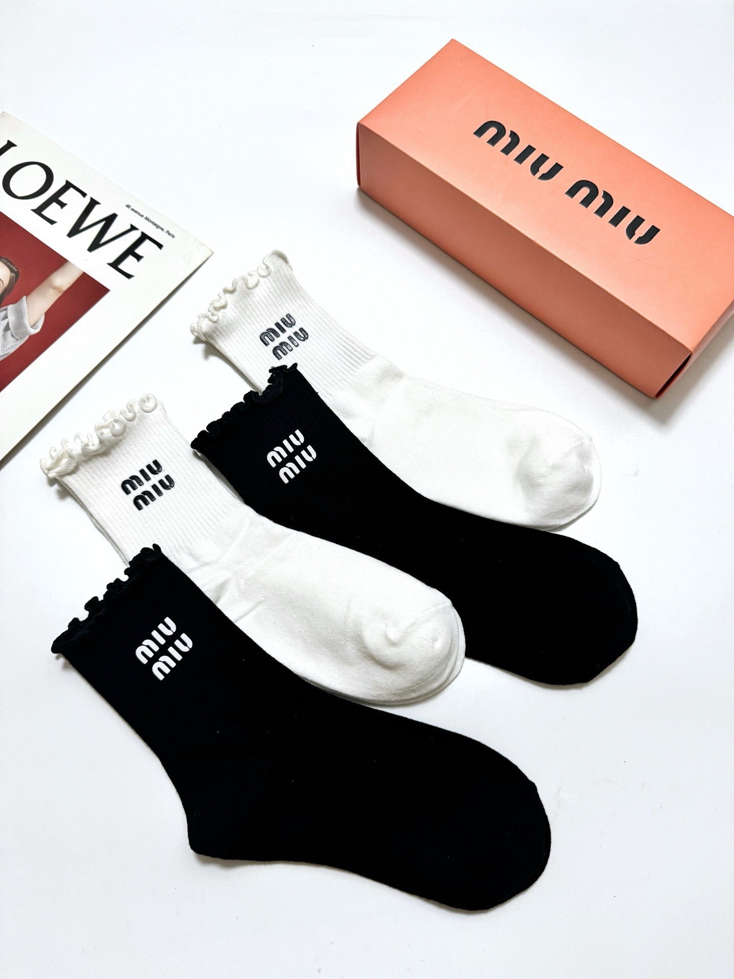 MIUMIU 26S ANKLE SOCKS 417710 (1 BOX)