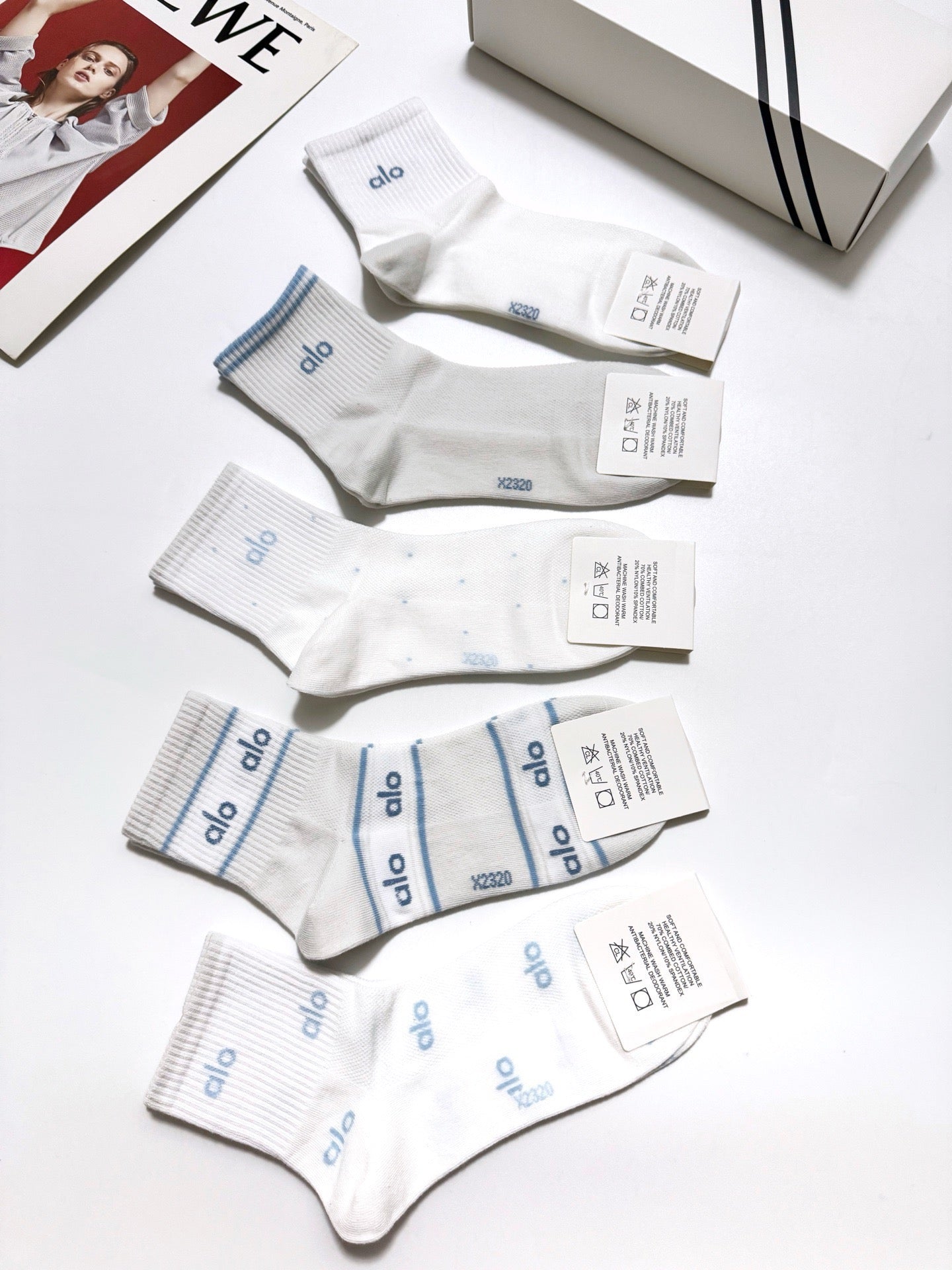 ALO 26S ANKLE SOCKS 425096 (1 BOX)
