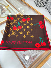 LV SCARF 135 CM IN WOOL MIX SILK 735873