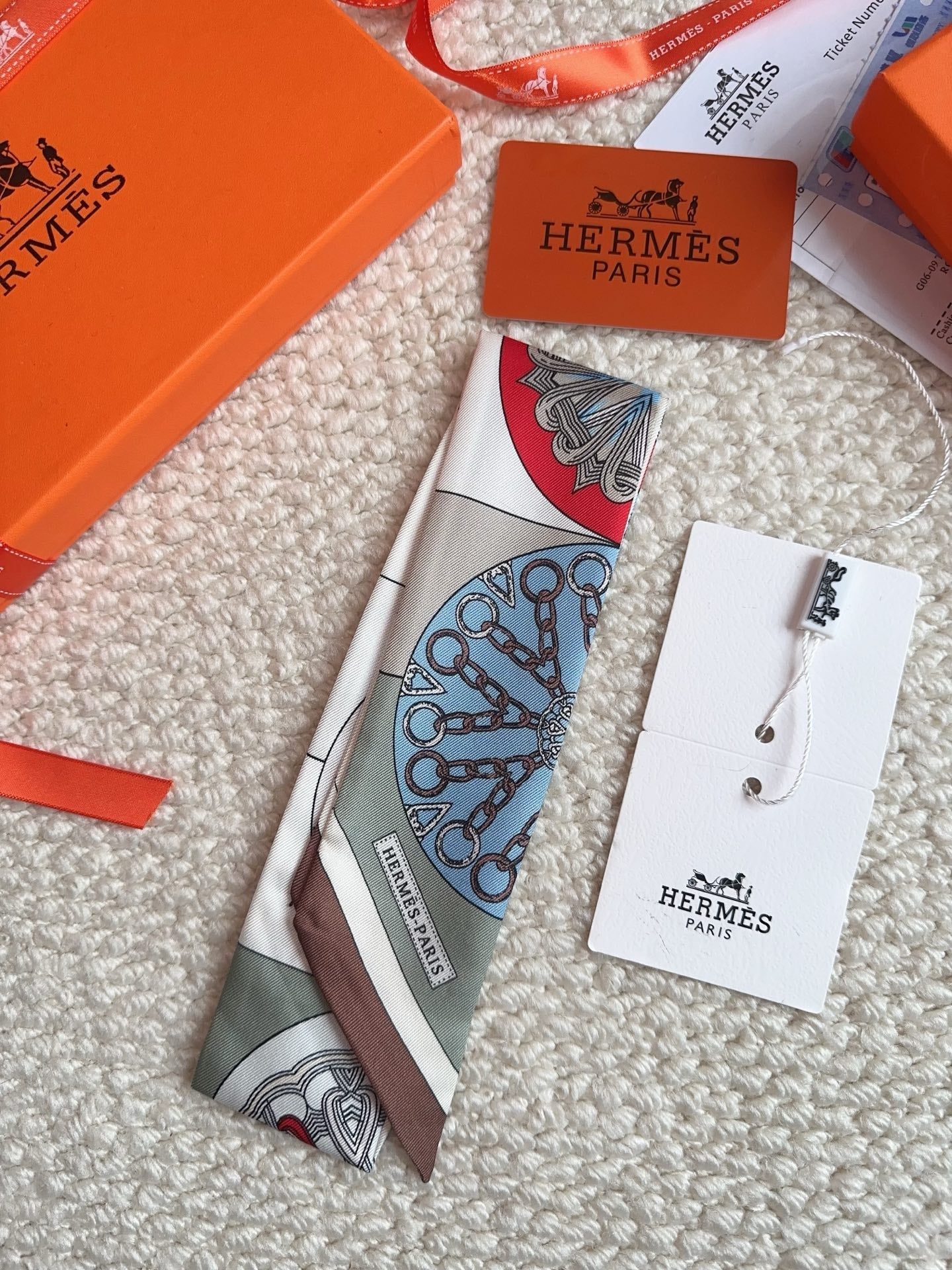 HERMES 26S SCARF 86 IN SILK 309605