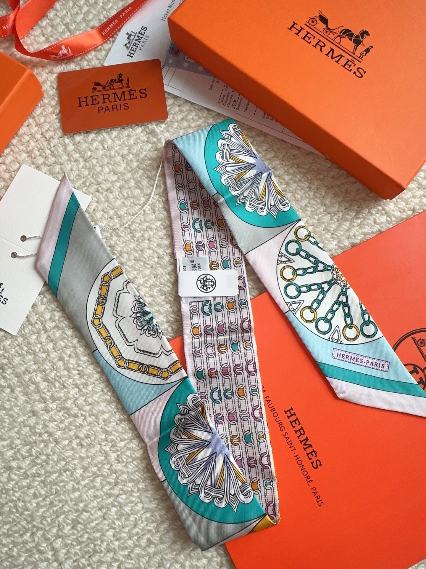 HERMES 26S SCARF 86 IN SILK 309609
