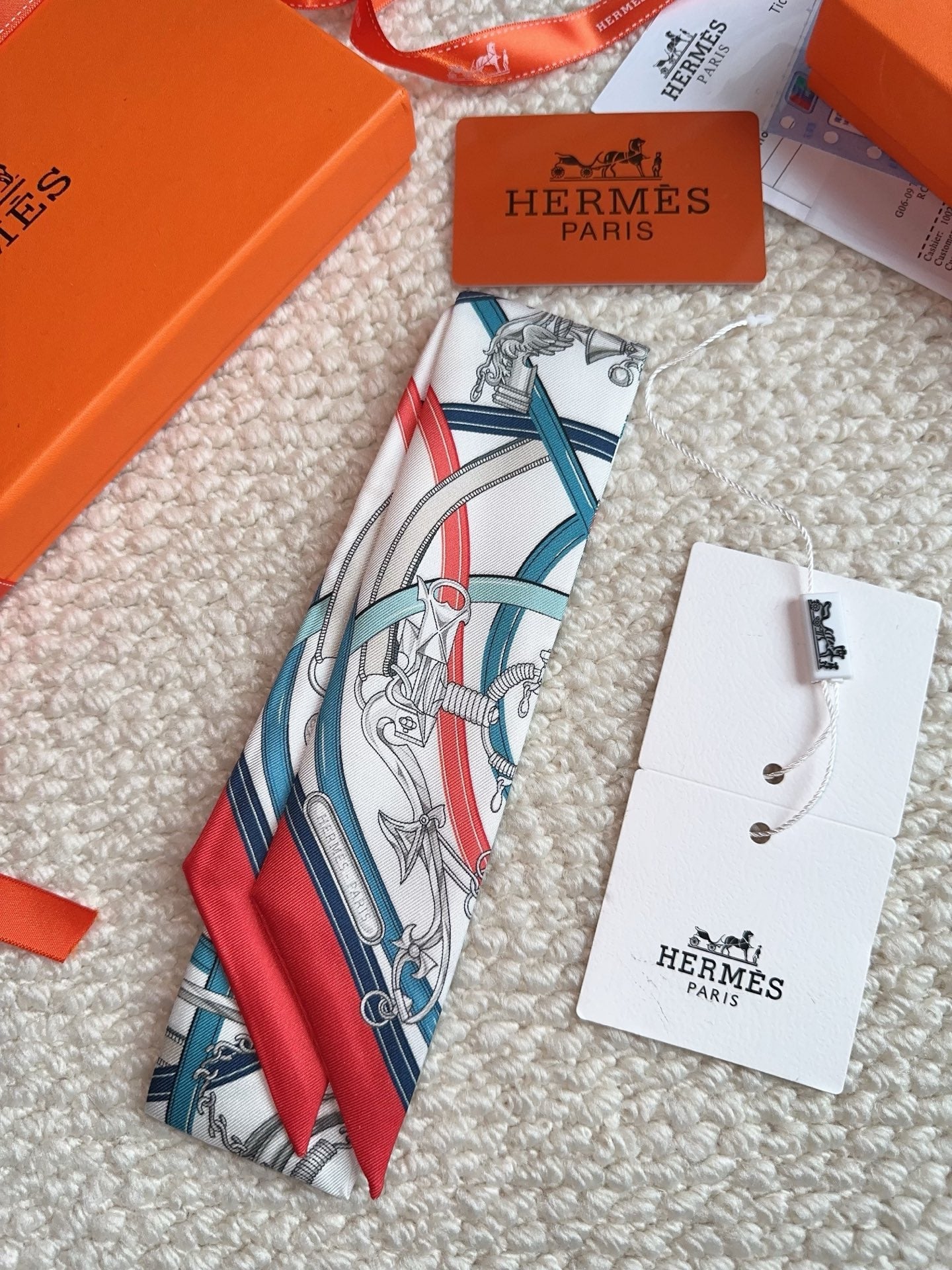 HERMES 26S SCARF 86 IN SILK 309611