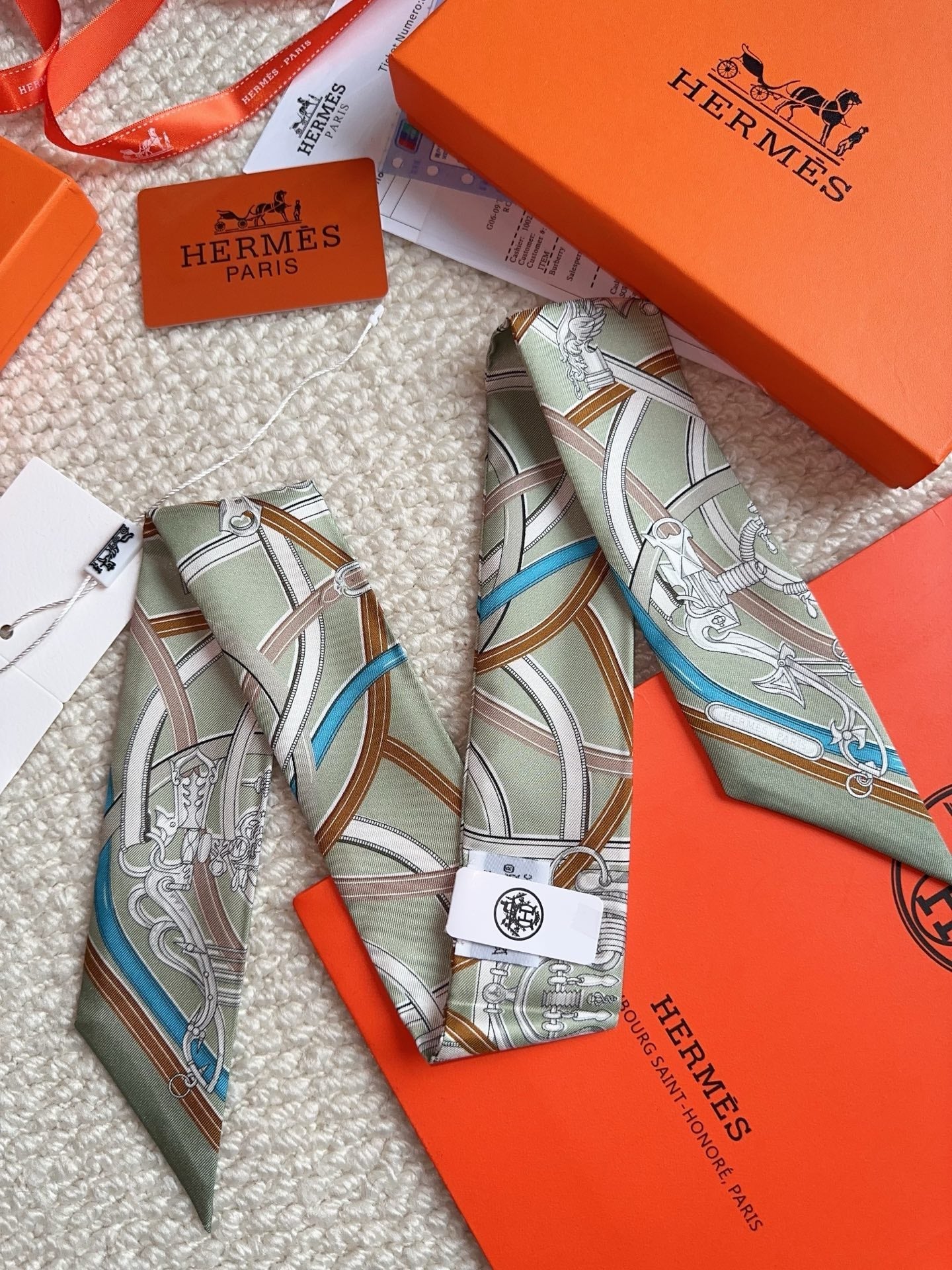 HERMES 26S SCARF 86 IN SILK 309613