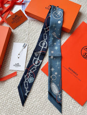HERMES 26S SCARF 86 IN SILK 309616