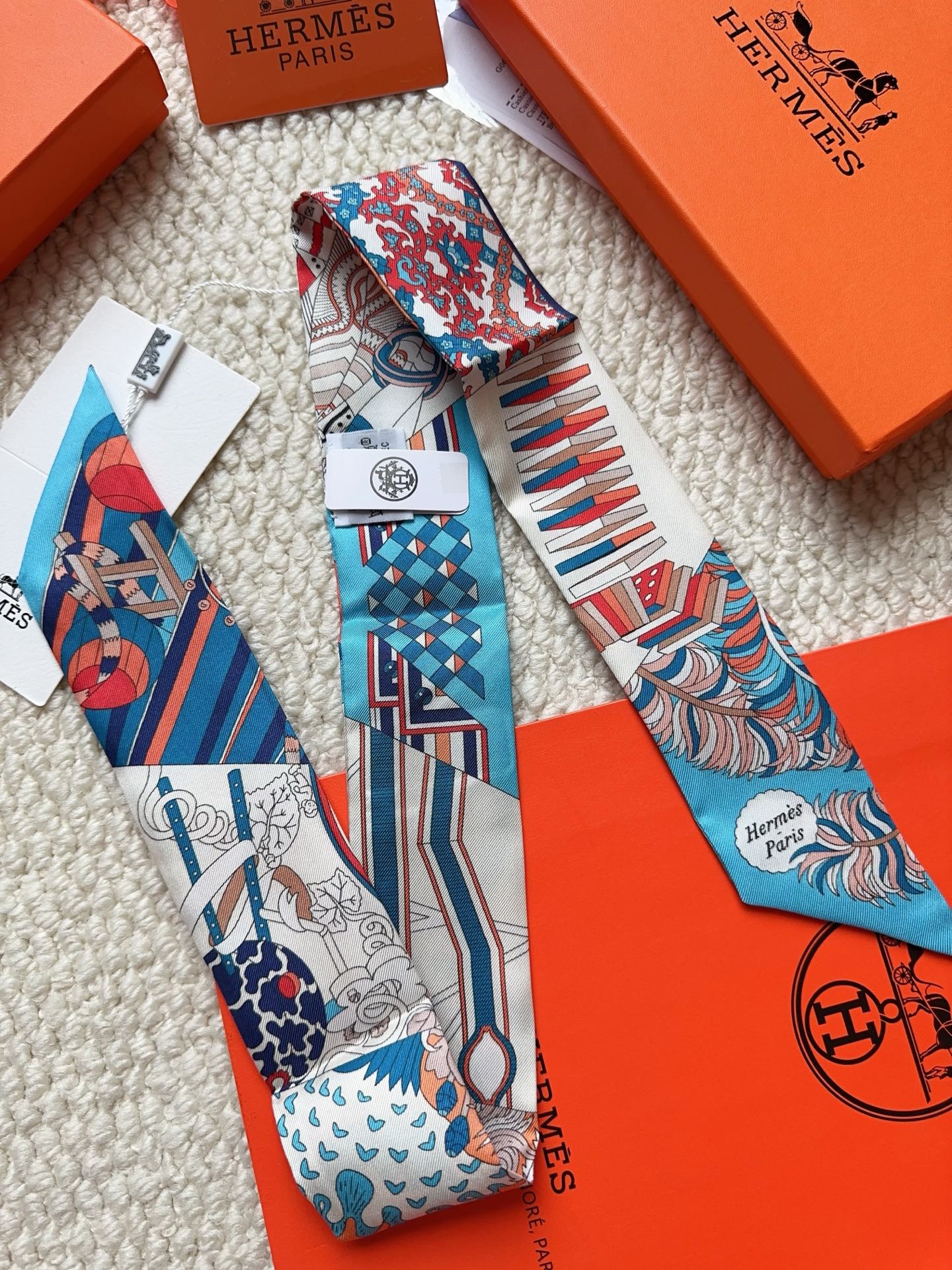 HERMES 26S SCARF 86 IN SILK 309627