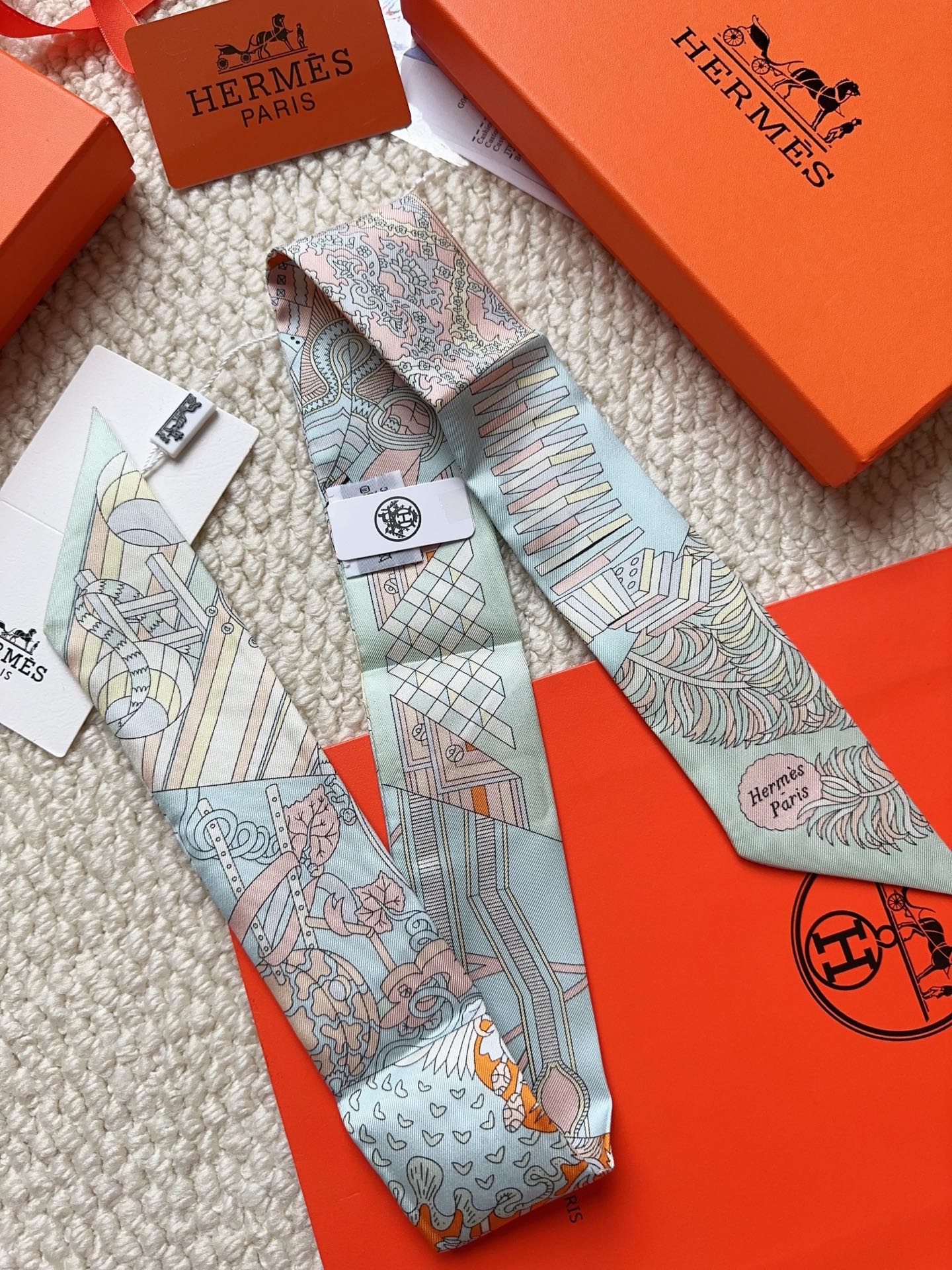 HERMES 26S SCARF 86 IN SILK 309628