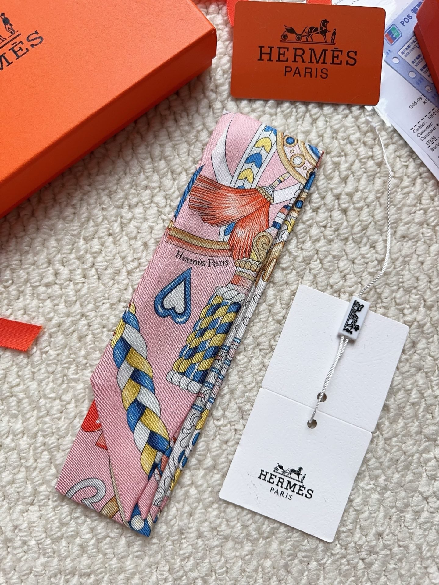 HERMES 26S SCARF 86 IN SILK 309642