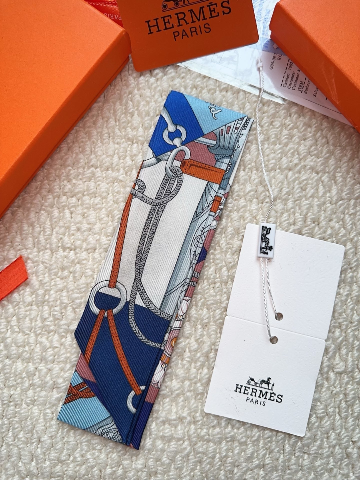 HERMES 26S SCARF 86 IN SILK 309644