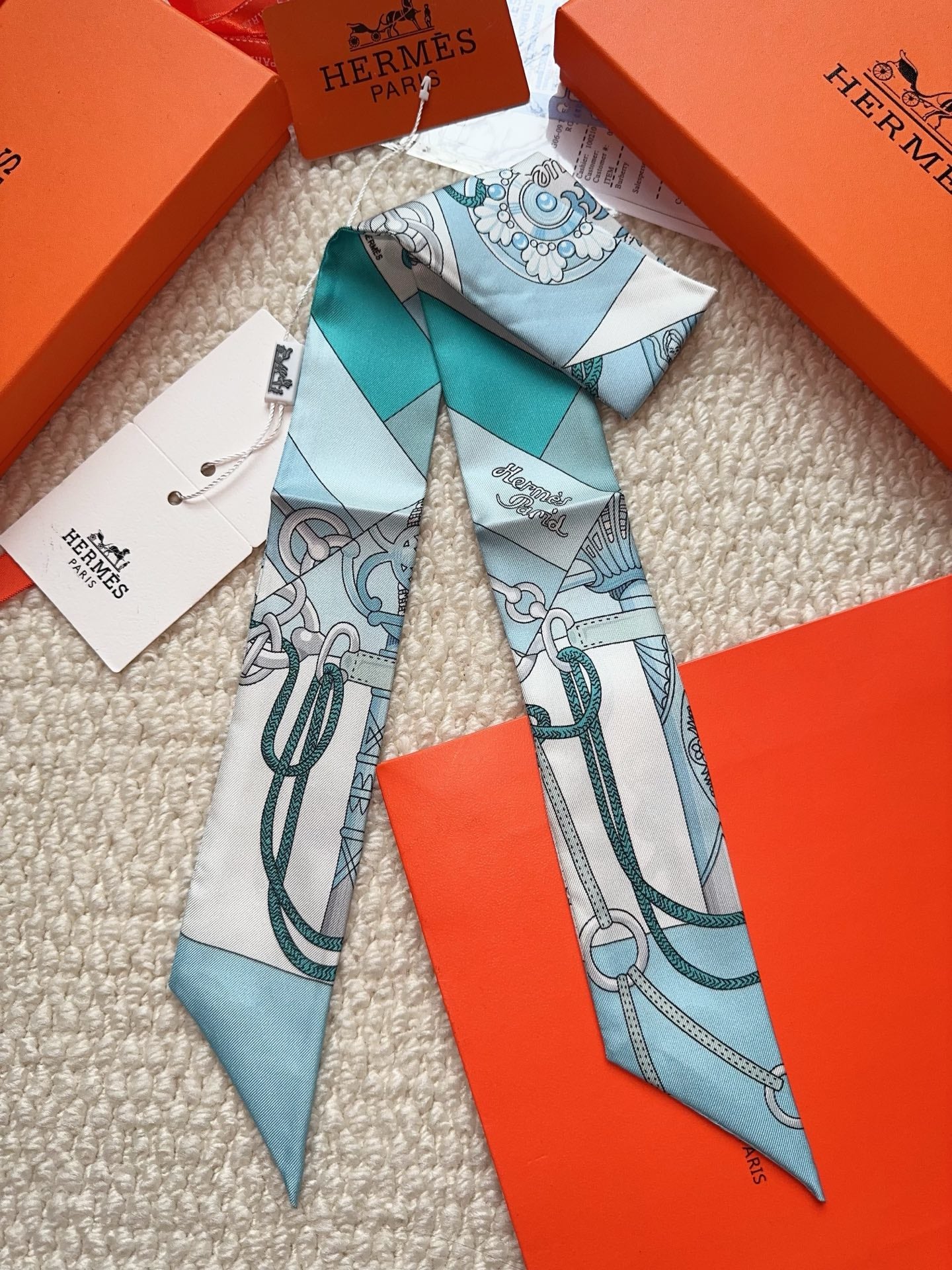 HERMES 26S SCARF 86 IN SILK 309645
