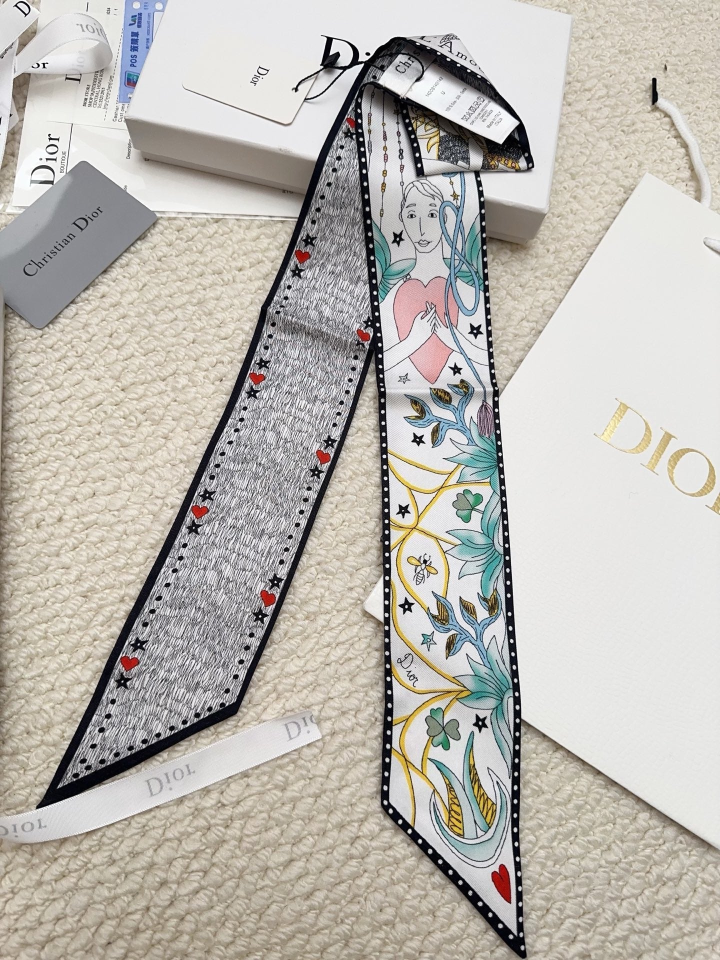 DIOR 26S SCARF 86CM IN SILK 311736