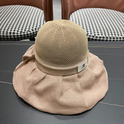 CELINE 26S MESH CROWN RUFFLE-BRIM SUN HAT STYLE 135