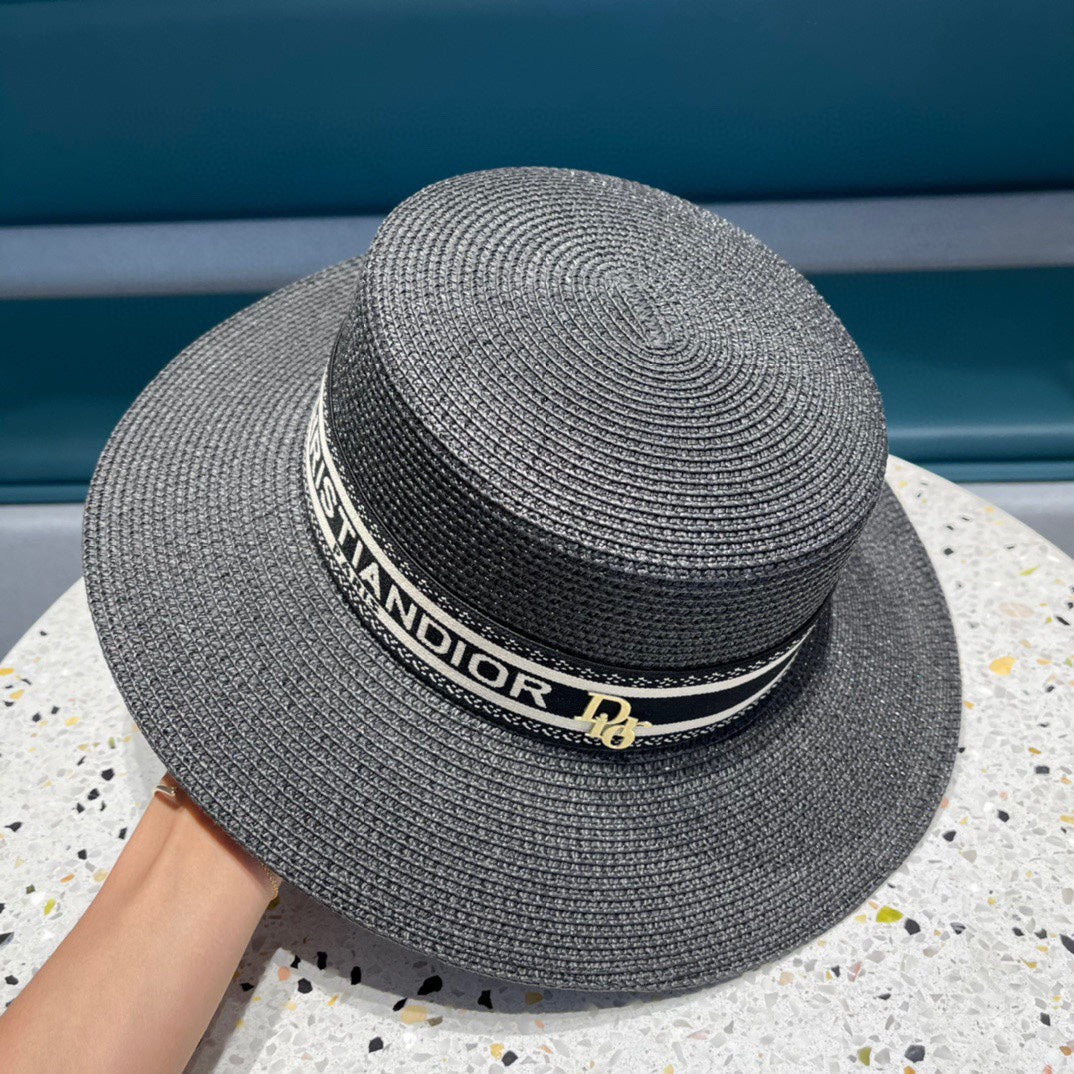 DIOR 26S STRAW BOATER HAT STYLE 148