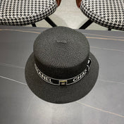 CHANEL 26S BOATER STRAW HAT 337950